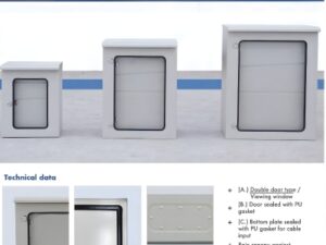 Alternative view of ตู้กันน้ำประตู 2 ชั้น มีกระจก DENCO