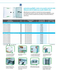 Alternative view of QO3-100L24G/SN:โหลดเซ็นเตอร์เมน Lug 24 ช่อง
