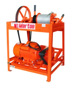 MARTON เครื่องลิฟท์ยกกระป๋องปูน พร้อมมอเตอร์ 3HP 2สาย รุ่น 6 กระป๋อง