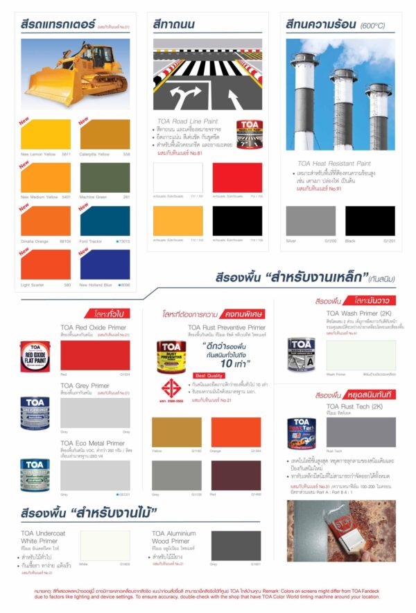TOA กลิปตั้น สีน้ำมันเคลือบเงา ขนาด 1GL ทุกสี - Image 6